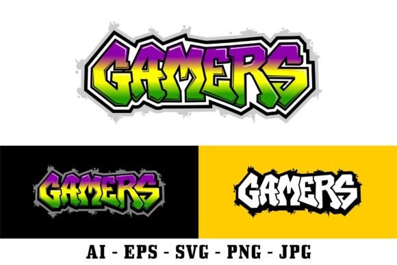 Download Gamers Lettering in Graffiti Collection - Premium Resources